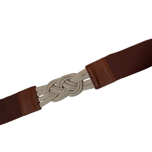 Women's Braided Rope and Elastic Belt Large - Picture 3 of 5